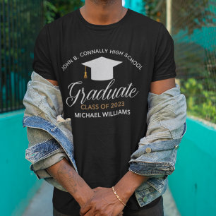 T-shirt Baccalauréat sur mesure Noir