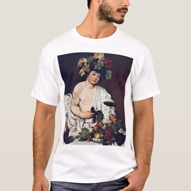 T-shirt Bacchus par Michaël Angelo Merisi DA Caravaggio (Devant)
