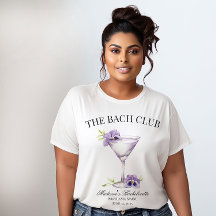 Bach Club Purple Cocktail Girls Trip Personnalisab