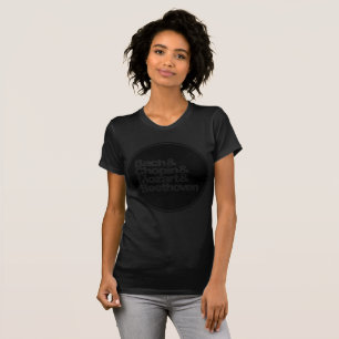 T-shirt Bach et Chopin et Mozart et Beethoven