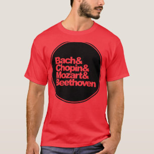T-shirt Bach et Chopin et Mozart et Beethoven