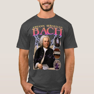T-shirt BACH RAPEE al Compositeur Musique Vintage Bandee v