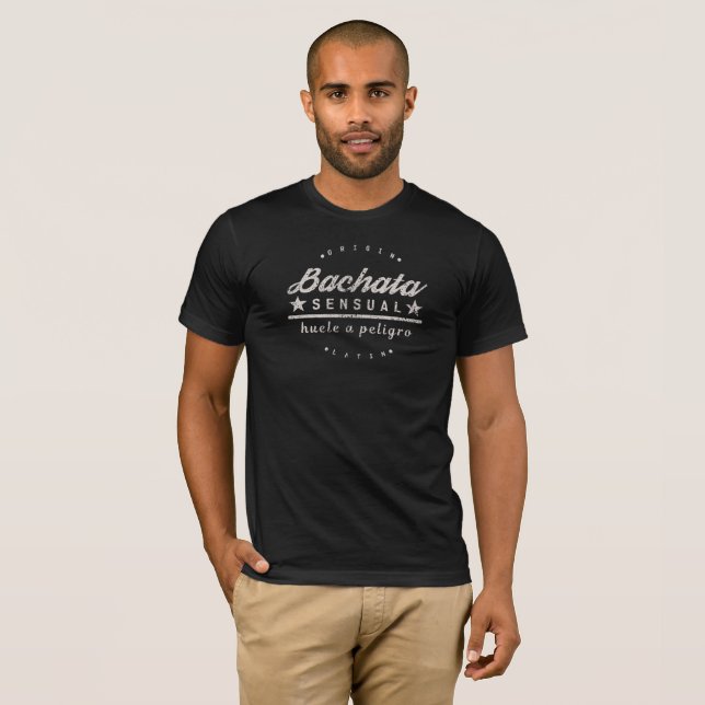 T-shirt Bachata Sensuel Hommes Bella Canvas Basic (Devant entier)