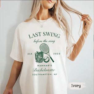 T-shirt Bache Green Dernier Swing Avant Le Tennis De Bague