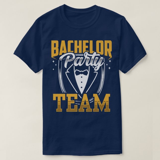 T-shirt Bachelor Party Groom Bride Premium (Design devant)