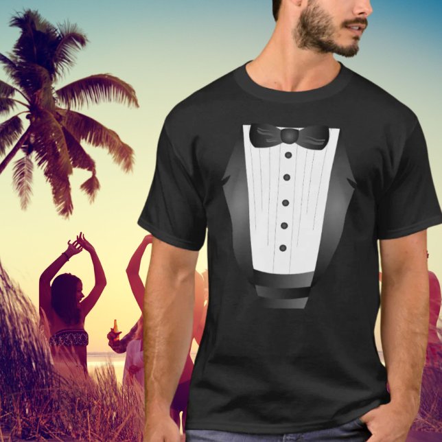 T-shirt Bachelor Party Groomsman Team Groom black tuxedo (Bachelor Party Groomsman Team Groom black tuxedo T-Shirt)