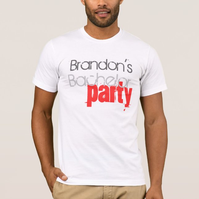 T-shirt Bachelor Party personnalisable (Devant)