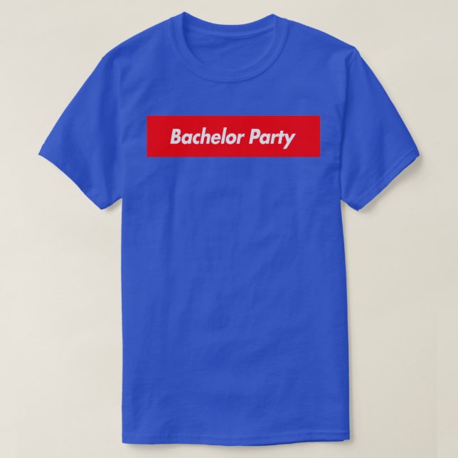 T-shirt Bachelor Party Red Box Logo (Design devant)