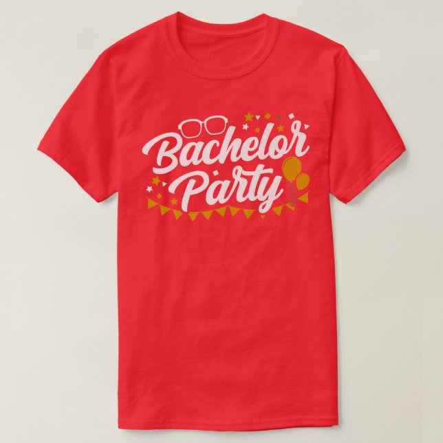 T-shirt Bachelor Party Team Bride Groom  (Design devant)