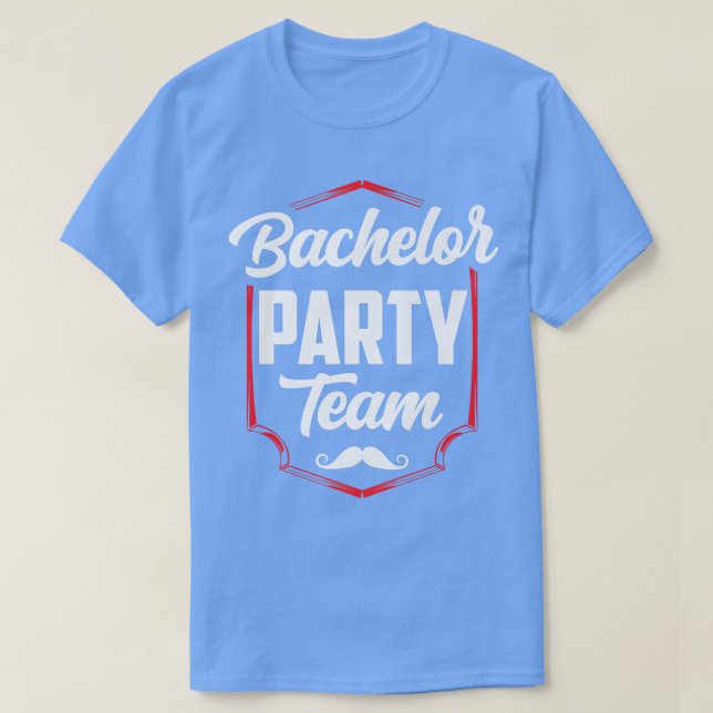 T-shirt Bachelor Party Team Groom Bride  (Design devant)