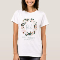 Bachelorette à couronne florale tropicale