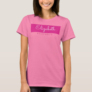 T-shirt Bachelorette Bridesmaid Womens Modern rose Nom