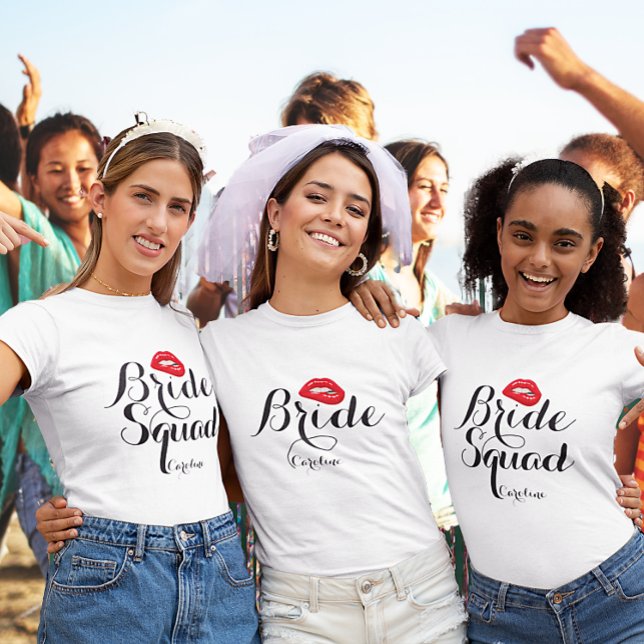 T-shirt Bachelorette de la brigade des lèvres à morsures p (Créateur téléchargé)