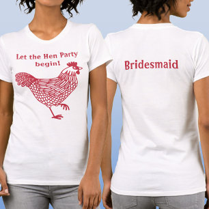 T-shirt Bachelorette de la fête de Hen