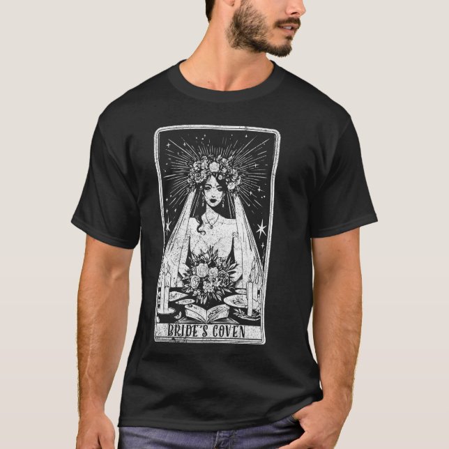 T-shirt Bachelorette de la mariée Tee Bride Tarot C (Devant)