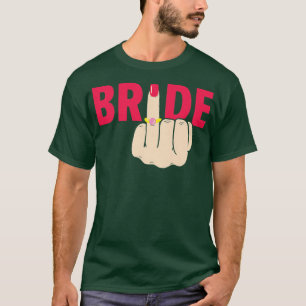 T-shirt Bachelorette Design Doigt D'Anneau Femme Diam