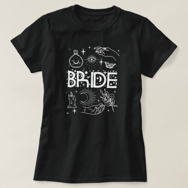 T-shirt Bachelorette Fête Épouse Épouses Fille sorcière (Design devant)