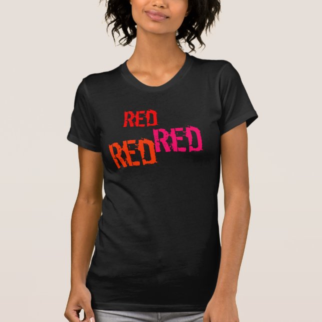T-shirt Bachelorette/Mariée/Rouge rouge (Devant)