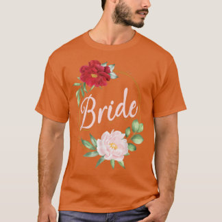 T-shirt Bachelorette Party Wedding Bridal Shower Floral Br