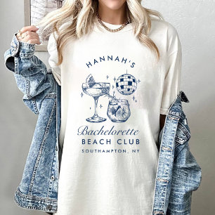 T-shirt Bachelorette Rétro minimaliste moderne Bridesmaid