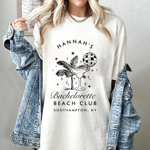T-shirt Bachelorette Rétro minimaliste moderne Bridesmaid