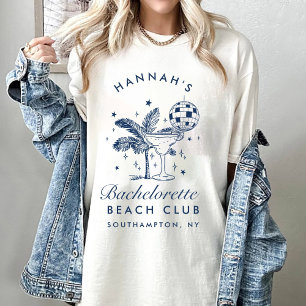 T-shirt Bachelorette Rétro minimaliste moderne Bridesmaid