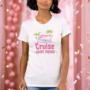 T-shirt Bachelorette rose équipe de mariée de croisière Te