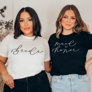 T-shirt Bachelorette/soirée nuptiale MOH Cute Script