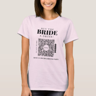 T-shirt Bachelorette Venmo Code QR Acheter La Mariée Un Ve