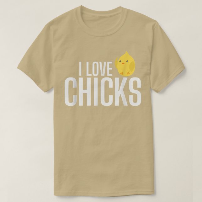 T-shirt Bachelorparty I Love Chicks (Design devant)