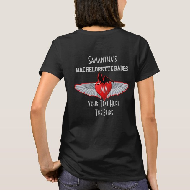 T-shirt Bachelorte de style tatouage (Dos)