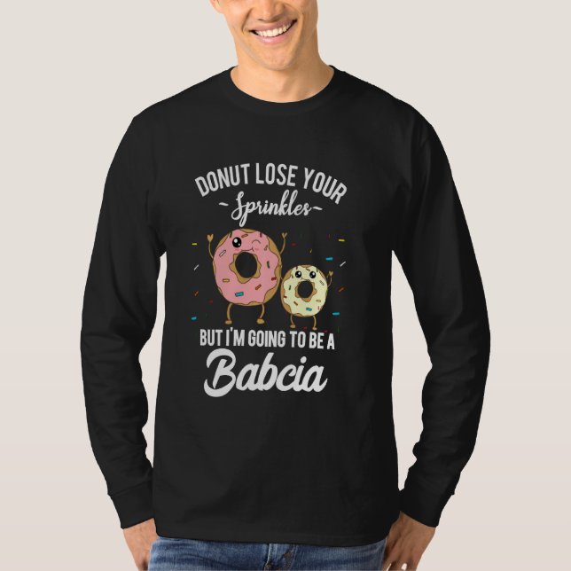 T-shirt Bacia Polonaise Grossesse Grossesse Bébé Annonce (Devant)