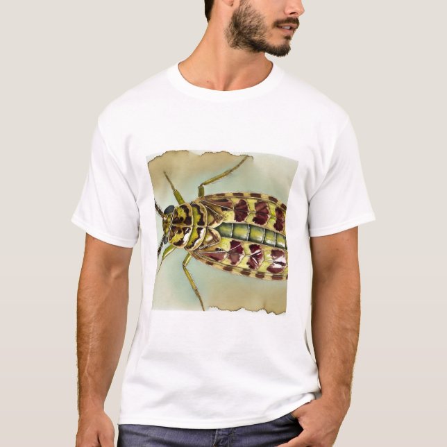 T-shirt Bacillus insect dorsal view 300824IREF247 - Waterc (Devant)
