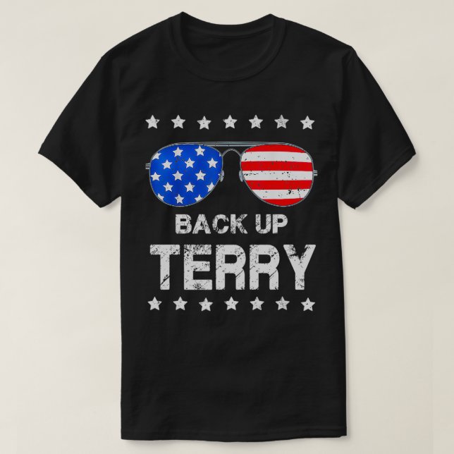 T-shirt Back It Up Terry 4 juillet USA Drapeau Lunettes de (Design devant)