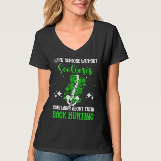T-shirt Back Surgery Recovery Scoliosis Awareness (Devant)