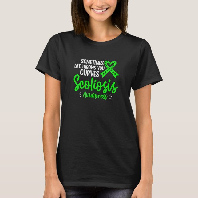 T-shirt Back Surgery Recovery Scoliosis Awareness  13 (Devant)