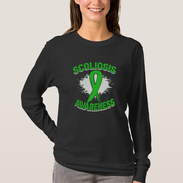 T-shirt Back Surgery Recovery Scoliosis Awareness  18 (Devant)