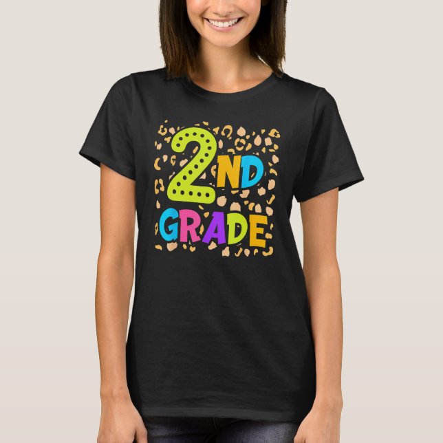 T-shirt Back To School 2nd Second Grade Teacher Student Ki (Devant)