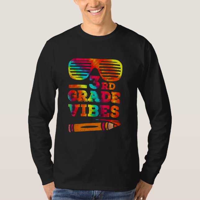 T-shirt Back To School 3rd Grade Vibes  Third Grade Tee (Devant)