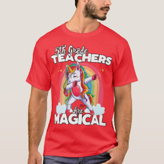 T-shirt Back to School 5th Grade Teacher Unicorn Magical T