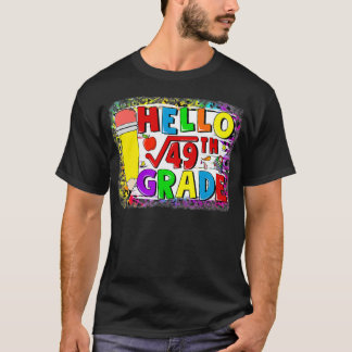 T-shirt Back To School 7th Grade Square Root Of 49 Math Ki