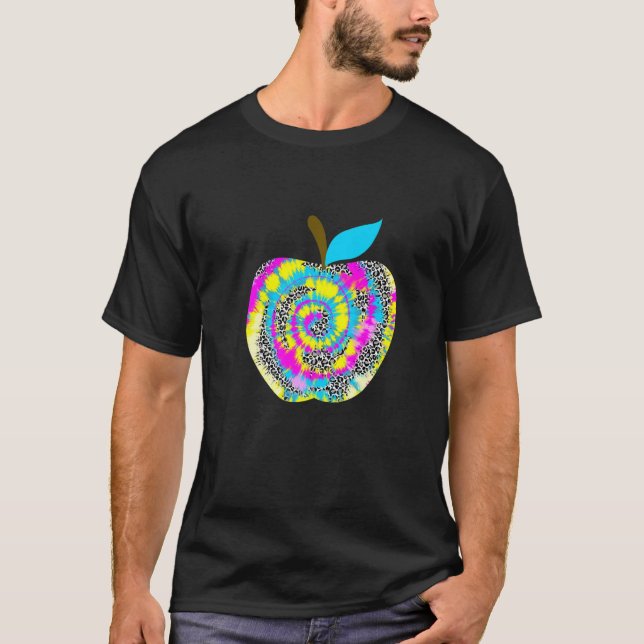 T-shirt Back To School Apple Happy First Day Of School Tea (Devant)