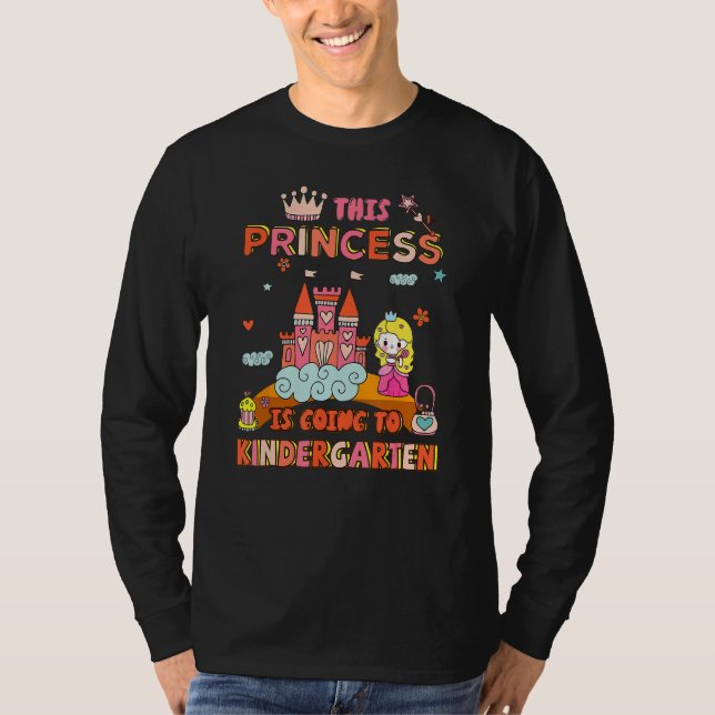 T-shirt Back To School Girls This Princess Is Going To Kin (Devant)