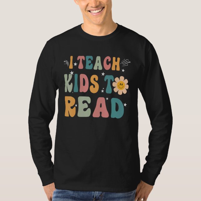 T-shirt Back To School I Teach Kid to Read Men Women Readi (Devant)