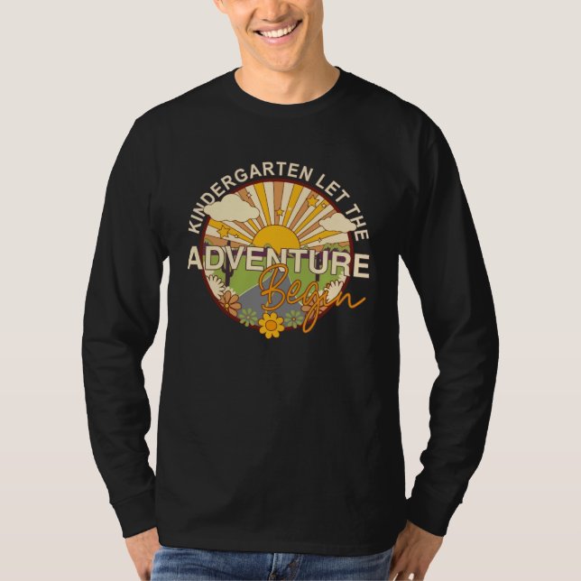 T-shirt Back To School  Kindergarten Let the Adventure Beg (Devant)