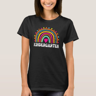 T-shirt Back To School Kindergarten Squad Rainbow Teacher