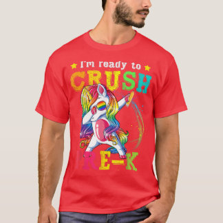T-shirt Back to School  Pre K Dabbing Unicorn Girls Gift 