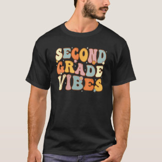 T-shirt Back To School Second Grade Vibes Student Teacher