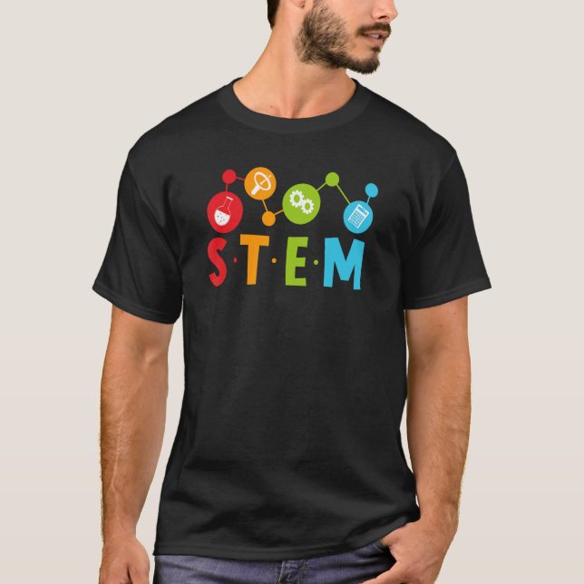 T-shirt Back to School STEM Teacher Boys Girls Science Gee (Devant)