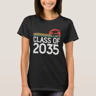 T-shirt Back To School Vintage Class Of 2035 Grow With Me 